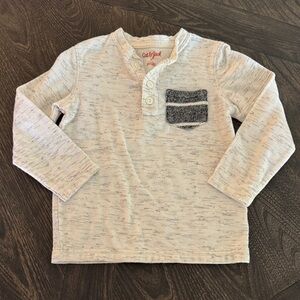 Cat & Jack Textured Long Sleeve Tee with Pocket